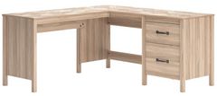 Signature Design by Ashley® Battelle Tan Office Desk with Return