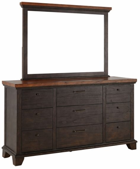 Steve Silver Co. Bear Creek Sable Dresser and Mirror Set-0
