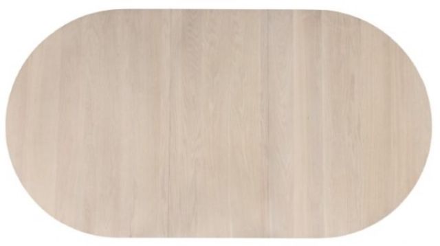 Furniture of America® Hines White Oak Oval Dining Table-2