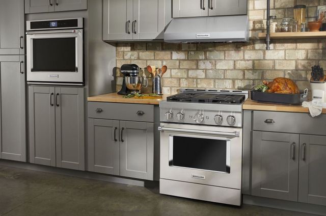 KitchenAid® 30" Milkshake Smart Pro Style Gas Range-5