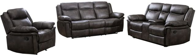 Mazin Furniture Peabody Grey Upholstered Rocker Recliner-2