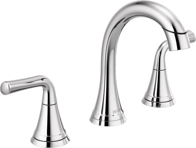 Delta Kayra® Chrome 2-Handle Widespread Pull-Down Bathroom Faucet-0