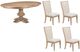 Liberty Furniture Haven Hills 5-Piece Camel Beige/Sand Optional Pedestal Dining Table Set-0