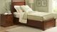 Vaughan-Bassett Cottage Black Twin Sleigh Storage Bed-0