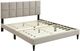 Bernards Evelyn Beige King Panel Bed with USB Port-0