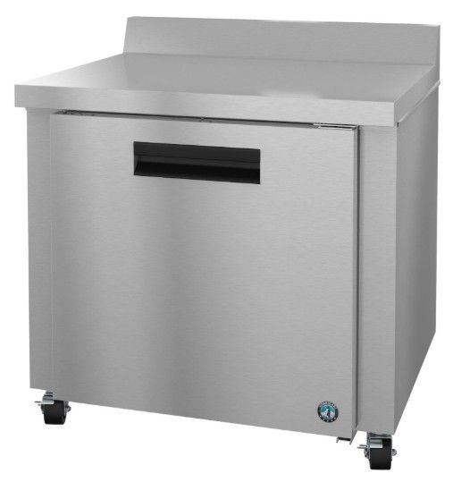 Hoshizaki Steelheart® 36" Stainless Steel Commercial Refrigerator with Single Section Worktop-1