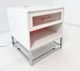 Elements International Chandra Glossy White End Table with LED and Battery Pack-1