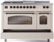 Ilve® Nostalgie II Series 48" Antique White Pro Style Dual Fuel Range-4