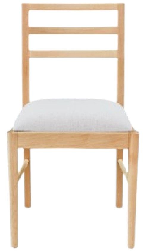 Bassett® Furniture Origins Phelps Natural Dining Chair with Cream Upholstered Seat-1