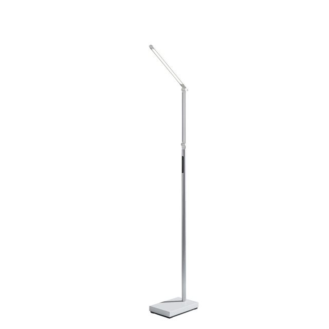 Adesso® Lennox Black And Silver LED Multi-Function Floor Lamp-0