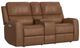Flexsteel® Linden Caramel Power Reclining Loveseat with Console, Power Headrests and Lumbar-0