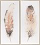 Crestview Collection Bari 2-Piece Beige/Gray Wall Art Set-0