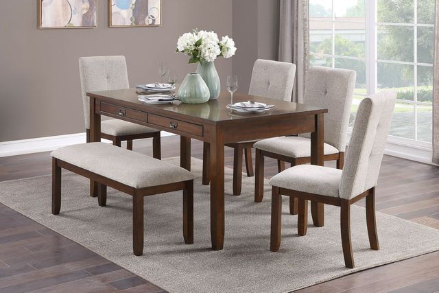 Mazin Furniture Binghampton Dark Cherry/Moonstone Dining Room Side Chair-3