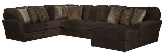 Jackson Furniture Mammoth 3-Piece Chocolate Right-Arm Facing Sectional and Chaise-0
