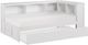 Homelegance® Galen White Youth Twin Corner Platform Storage Bookcase Bed-3