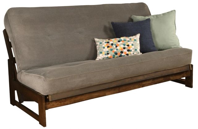 Kodiak Furniture Aspen Marmont Thunder/Reclaim Mocha Full Futon with Mattress-0