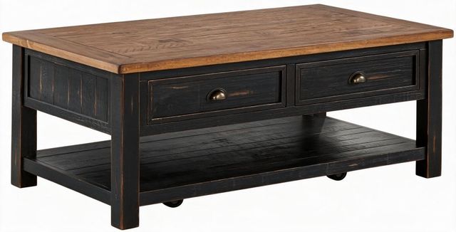 Martin Svensson Monterey Honey Coffee Table with Black Base-0