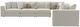Jackson Furniture Jazzy 7-Piece Bone L-Shape Sectional-1