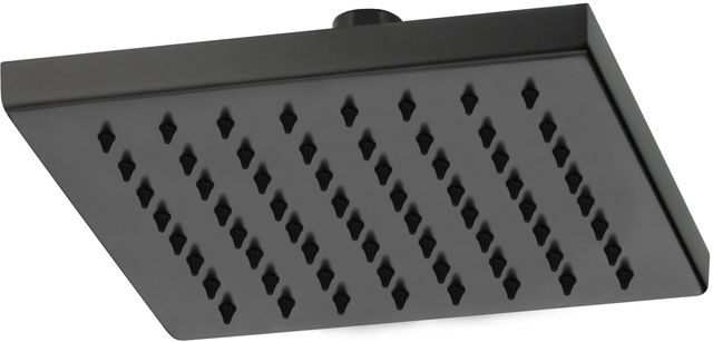 Brizo Essential™ Matte Black 8" Linear Square Single-Function Raincan Shower Head-0