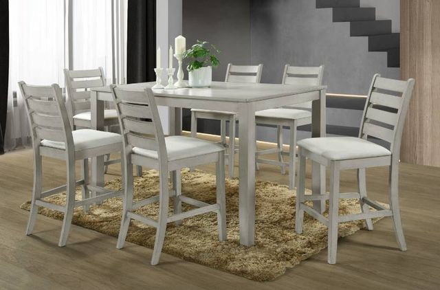 New Classic® Home Furnishings Pascal Driftwood Gray Counter Dining Table-1