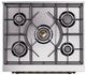 Ilve® Nostalgie II Noblesse 30" Emerald Green Pro Style Dual Fuel Range with Burnished Trim-4
