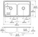 Elkay Lustertone® Classic Lustrous Satin Stainless Steel Double Bowl Drop-in ADA Sink Kit-1