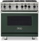 Viking® 5 Series 36" Blackforest Green Pro Style Natural Gas Range-0
