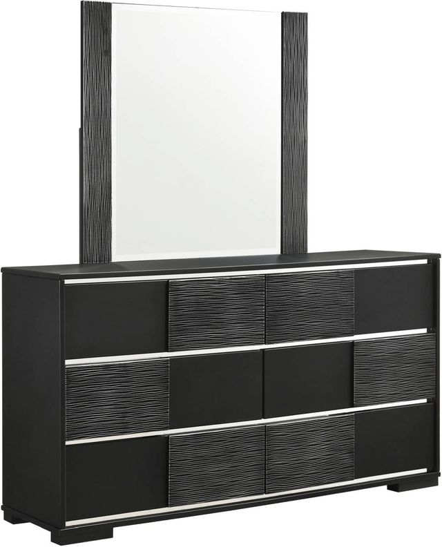 Coaster® Blacktoft 4-Piece Black Queen Bedroom Set-2