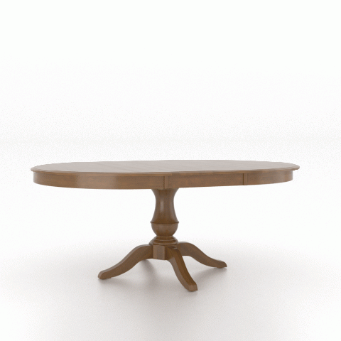 Canadel Customizable Gourmet 74" VS Base Dining Table with One Removable Leaf-1