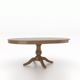 Canadel Customizable Gourmet 74" VS Base Dining Table with One Removable Leaf-1