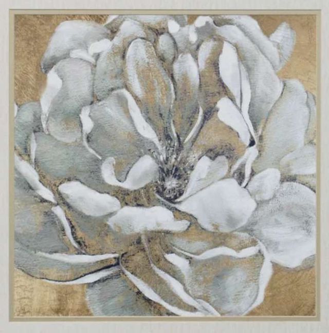 StyleCraft Emerging Bloom Gray/Light Gray Wall Art-1