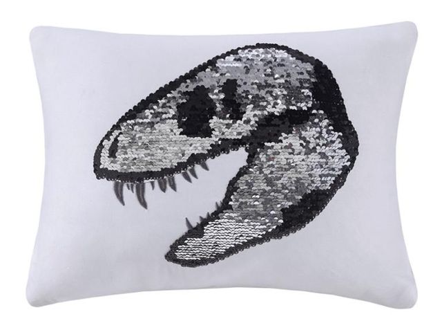 Olliix by Mi Zone Kids Dylan Grey Twin Printed Dino Camo Comforter Set-2