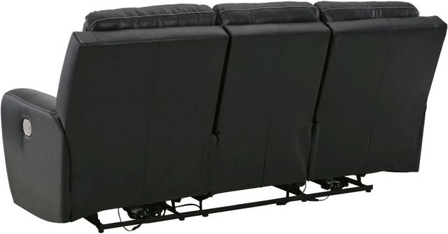 Signature Design by Ashley® Warlin Black Power Reclining Sofa-2