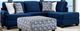 Furniture of America® Waldport 2-Piece Navy Right-Arm Facing Sofa Sectional and Chaise-0
