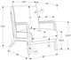 Monarch Specialties Inc. Light Brown/Walnut 34" Accent Chair-2