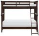 Legacy Kids Teen Canterbury Warm Cherry Twin over Twin Youth Bunk Bed-2