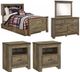 Signature Design by Ashley® Trinell 5-Piece Brown Twin Bookcase Bed Set-0