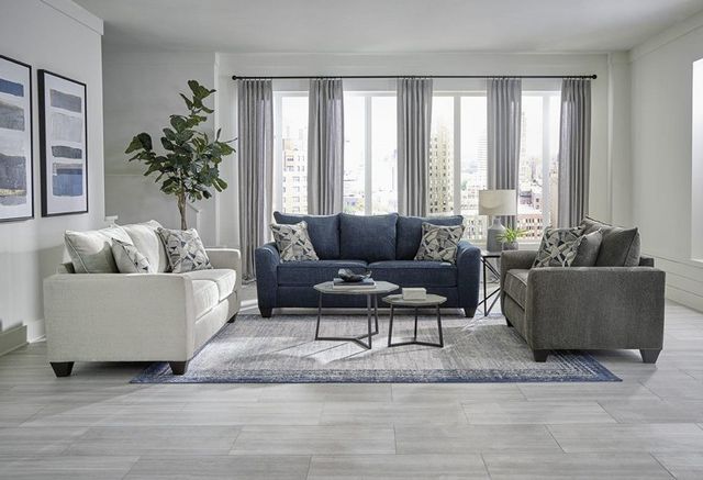 Albany Industries Clearview Denim Queen Sleeper Sofa-1