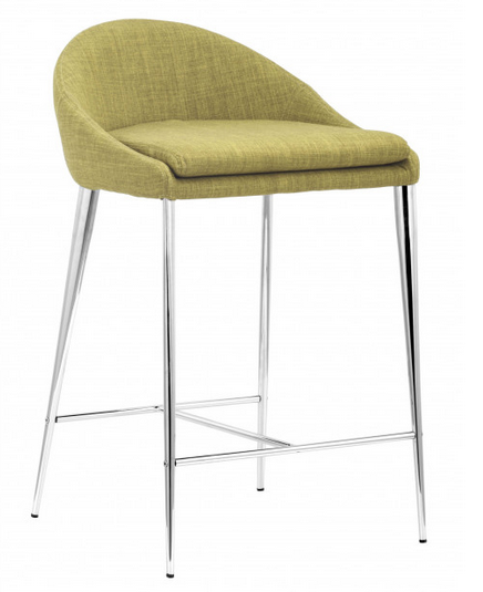 Zuo® Modern Reykjavik Pea Green Counter Chair-0