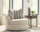 Signature Design by Ashley® Crespino Oatmeal Swivel Accent Chair-1
