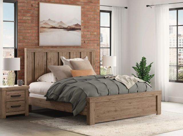 Signature Design by Ashley® Oliandon Light Brown King Panel Bed-1