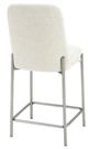 Modus Furniture Crossroads 2.0 Dion Brushed Nickel/Natural Light Upholstered Counter Stool-3