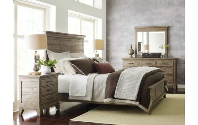 Kincaid® Plank Road Stone Jessup King Panel Bed-2