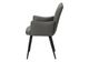 Monarch Specialties Inc. 2-Piece Grey 36" Faux Leather Dining Chair Set with Black Metal Legs-3