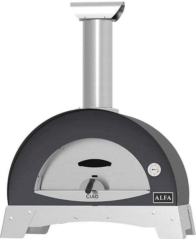 Alfa Outdoor Silver Grey Ciao Top Pizza Oven-1