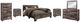 Benchcraft® Derekson 6-Piece Multi Gray King Panel Bed Set-0