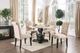 Furniture of America® Elfredo 5-Piece Antique Black/Ivory/White Round Dining Table Set-1