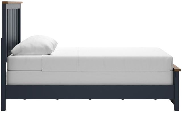 Signature Design by Ashley® Landocken Blue/Brown Queen Panel Bed-3