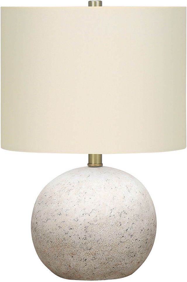 Monarch Specialties Inc. 20"H Grey Concrete Table Lamp-0