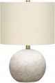 Monarch Specialties Inc. 20"H Grey Concrete Table Lamp-0